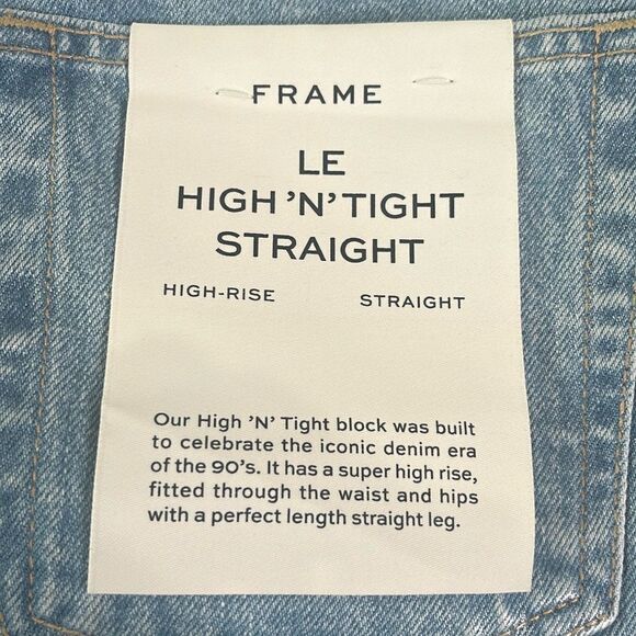 Frame Denim Le High 'N' Tight Straight in Poolside 29 NWT $326 - Picture 9 of 9